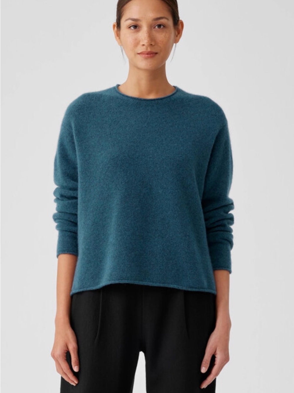 EILEEN FISHER Cashmere Silk Bliss Crewneck Sweater